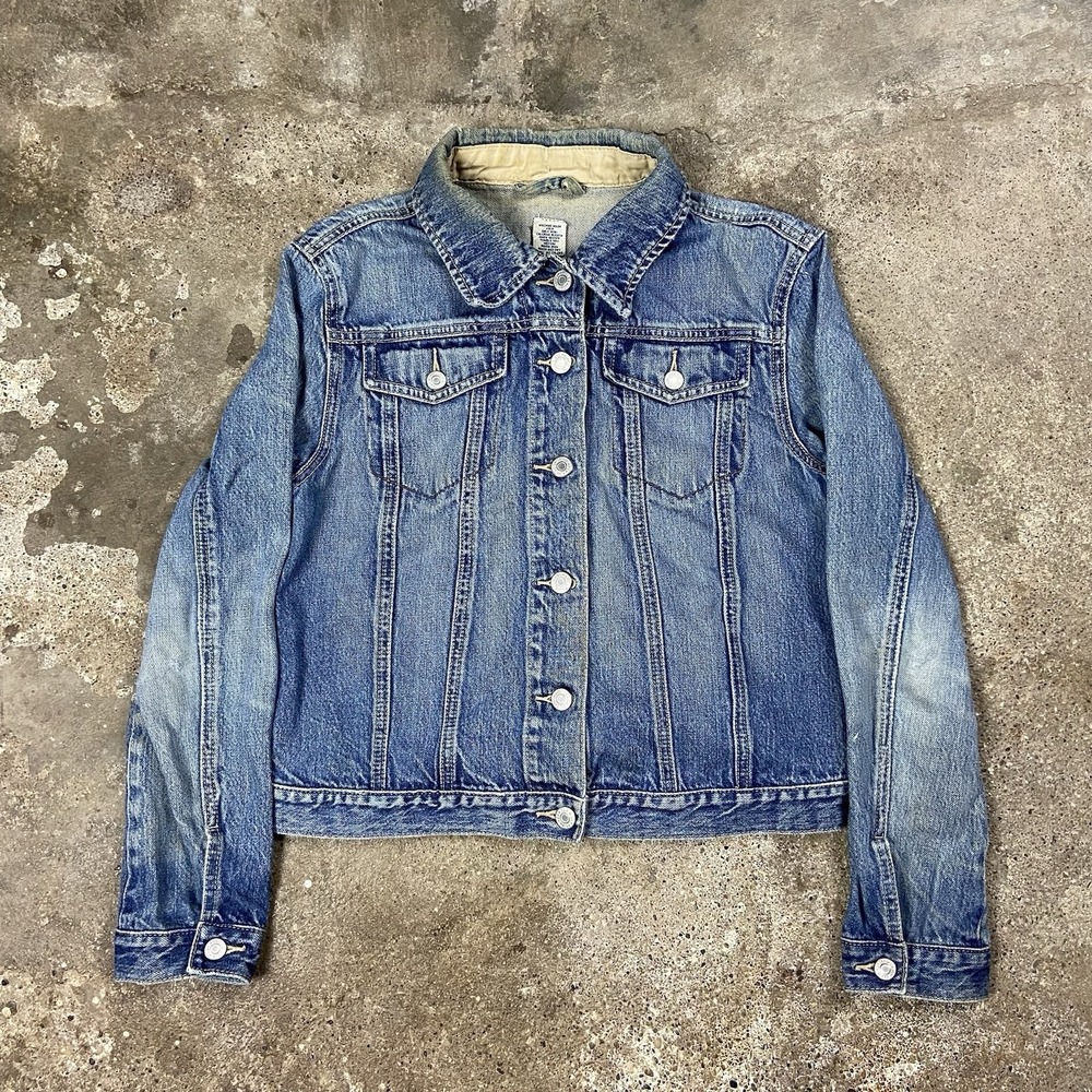 Vintage GAP Jean Jacket Women's Size Small Blue Denim Medium Wash Button Down